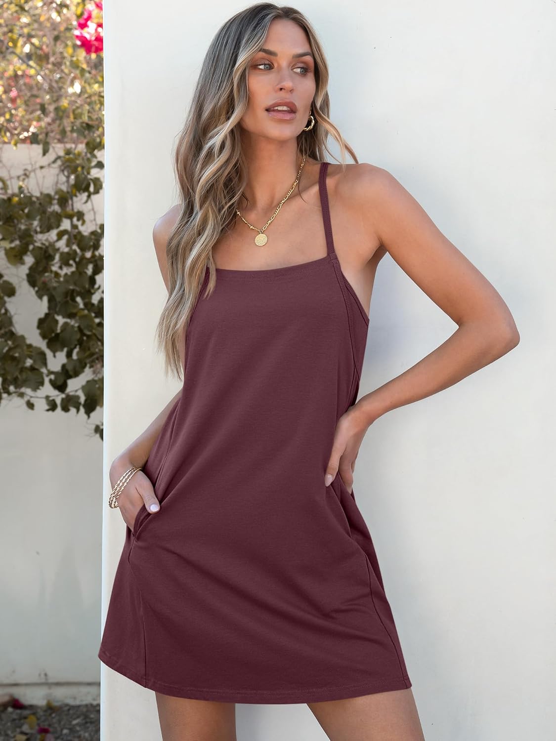 2026 Beach Vacation Outfits Tennis Athletic Workout Romper Dress Built in Shorts Travel Clothes